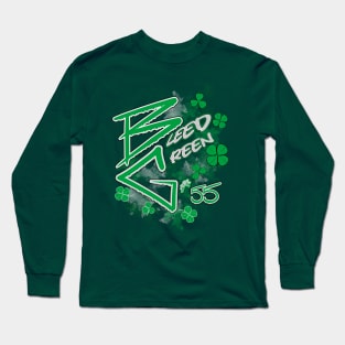 Luck O' Philly  (BG Tribute) - St. Patty's Day Bleed Green Long Sleeve T-Shirt